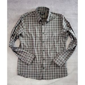 Nordstrom trim fit sz L plaid mens shirt